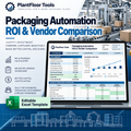 PlantFloor Tools Packaging Automation ROI and Vendor Comparison Excel template