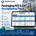 PlantFloor Tools Packaging FAT and SAT Acceptance Pack Excel template